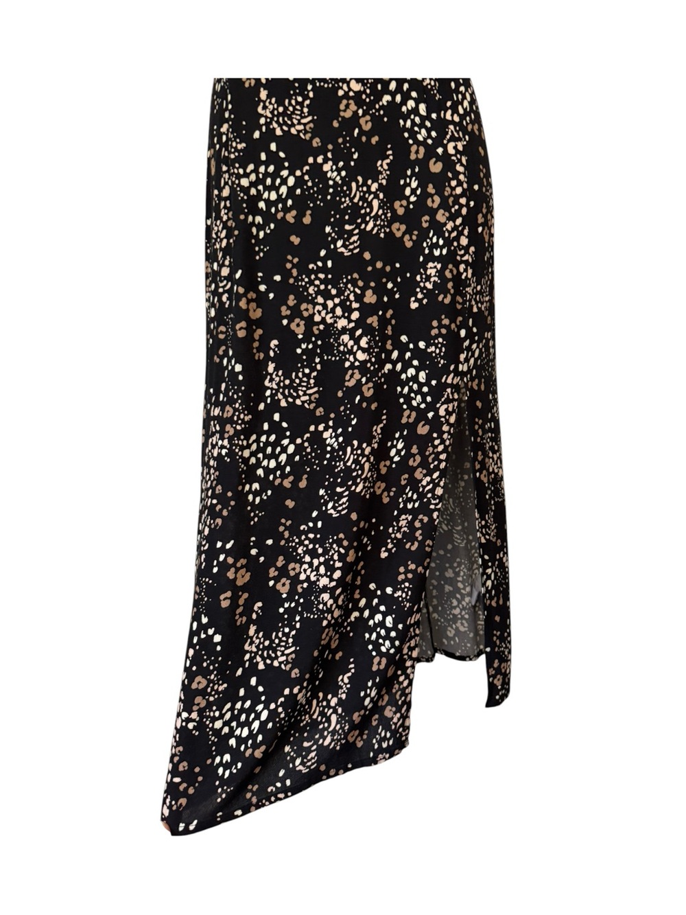 SALTWATER LUXE | Printed Sleeveless Midi Dress with Cutout in Black Motif, Small - Picture 5 of 12